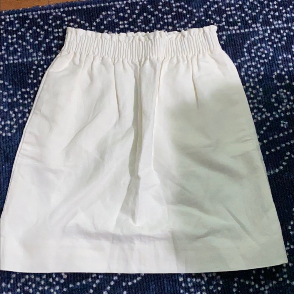 J crew Off White Bucket Skirt 00
